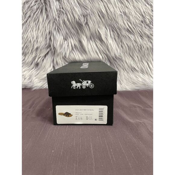 COACH Women's Issa Slip-On Flat Sandals - Walnut 6.5B - Picture 5 of 9